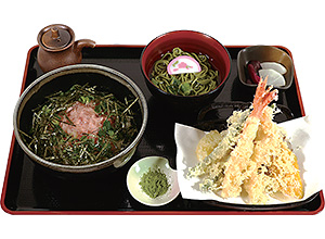 ねぎとろ丼・天ぷら付き